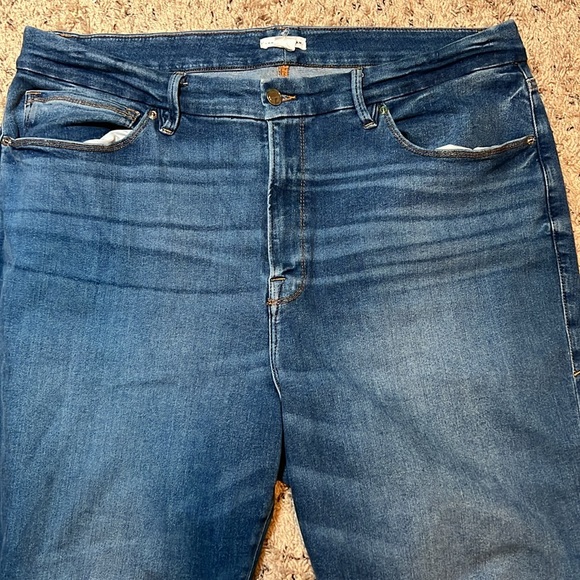 Good American Always Fits Good Legs Straight Leg Jeans. Size 20-26. - Picture 2 of 16